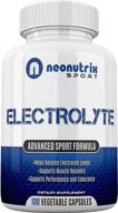 rapid hydration electrolyte pills: magnesium, potassium, sodium, vitamin d for workout, recovery, endurance & keto - cramp defense electrolytes supplement (100 capsules) by neonutrix sport logo
