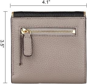 img 1 attached to 👛 Lavemi Women's RFID Blocking Compact Leather Wallet & Credit Card Holder Case