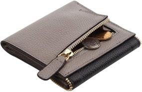 img 2 attached to 👛 Lavemi Women's RFID Blocking Compact Leather Wallet & Credit Card Holder Case