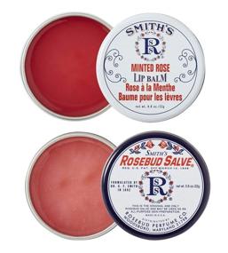 img 1 attached to 🌹 Rosebud Perfume Co. ROSEBUD SALVE / MINTED ROSE Lip Balm Two Pack: 2 x 0.8 tins - Moisturizing & Soothing Lip Care Duo