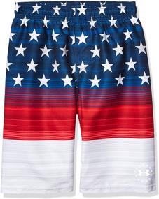 img 3 attached to 🏊 Explore the Stylish Under Armour Freedom Striped Volley Boys' Swimwear Collection