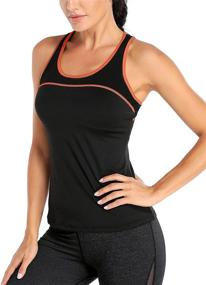 img 1 attached to 🏋️ ATTRACO Women's Racerback Athletic Shirts: Mesh Yoga Tops for Workout