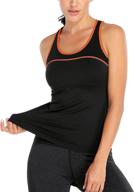 🏋️ attraco women's racerback athletic shirts: mesh yoga tops for workout логотип