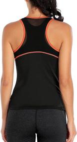 img 3 attached to 🏋️ ATTRACO Women's Racerback Athletic Shirts: Mesh Yoga Tops for Workout