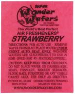 wonder wafers air fresheners 25ct. individually wrapped - refreshing strawberry scent! logo