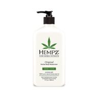 🍌 hempz original hemp seed oil body moisturizer: nourishing vegan skin lotion with shea butter & ginseng, 17 fl oz - floral and banana scented vegan body cream for dryness logo