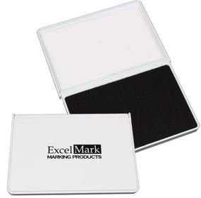 img 4 attached to 🖤 ExcelMark 2-1/8&#34; by 3-1/4&#34; Ink Pad for Rubber Stamps (Black Ink) - 2 Pack