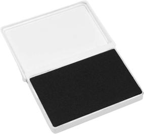 img 2 attached to 🖤 ExcelMark 2-1/8&#34; by 3-1/4&#34; Ink Pad for Rubber Stamps (Black Ink) - 2 Pack