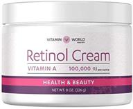 enhance your skin with vitamin world retinol cream 100,000 iu 8 oz – a potent face cream with vitamin a benefits logo