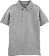 oshkosh b'gosh boys' kids short sleeve 👕 uniform polo - comfort and style for school logo