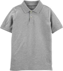 img 1 attached to OshKosh B'Gosh Boys' Kids Short Sleeve 👕 Uniform Polo - Comfort and Style for School