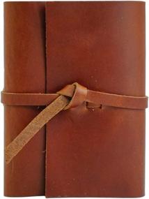 img 4 attached to Rustico Premium Handcrafted Top Grain Leather Photo Album: Old World Style Flap Closure for 4x6 Photos