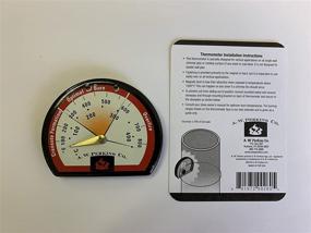 img 2 attached to 🌡️ A.W. PERKINS CO Magnetic Stove Pipe Thermometer for Wood Stoves with Safety Wire