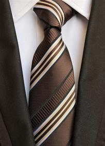 img 1 attached to Secdtie Silver Jacquard Formal Necktie Men's Accessories in Ties, Cummerbunds & Pocket Squares