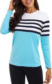 img 3 attached to KINGFEN Women's Quick Dry Long Sleeve 👕 Tops with UPF 50+ Sun Protection for Hiking