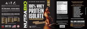 img 3 attached to NutraBio Protein Isolate Chocolate Pounds