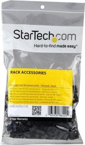 img 1 attached to 🔩 StarTech.com M5 Cage Nuts (Black) - 100 Pack for Server Rack & Cabinet Mounting (CABCAGENUT2B) - Black Cage Nuts