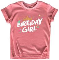 👑 birthday girl shirt with crown - 1st, 2nd, 3rd, 4th, 5th toddler birthday outfit logo