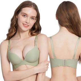img 3 attached to 👙 6-Pack of Women's Seamless No Wire Comfort Bras for a No Show Look