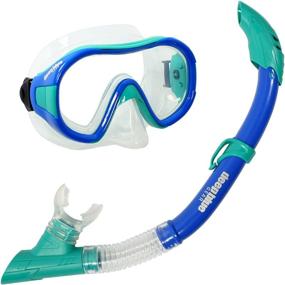 img 1 attached to Deep Blue Gear Semi Dry Snorkel Sports & Fitness in Water Sports
