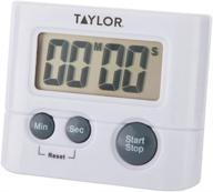 ⏱️ taylor precision products digital timer: precise timing up to 99 min 59 sec, in elegant white logo