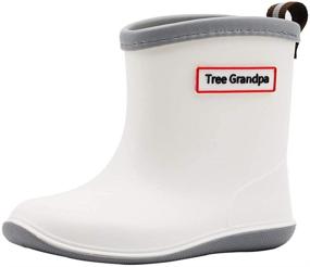 img 3 attached to 🌧️ Easy-on Lightweight and Waterproof Toddler & Baby Rain Boots