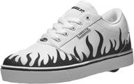 👟 heelys white boys' wheeled footwear skate shoes logo