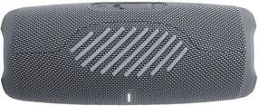 img 1 attached to JBL CHARGE 5: Gray Portable Bluetooth Speaker with Waterproof IP67 rating and USB Charge Out