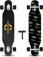 🛹 andrimax 41 inch longboard skateboard: perfect for beginners carving, free-style, downhill logo