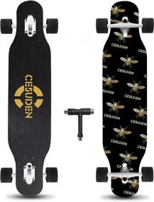 img 4 attached to 🛹 ANDRIMAX 41 Inch Longboard Skateboard: Perfect for Beginners Carving, Free-Style, Downhill