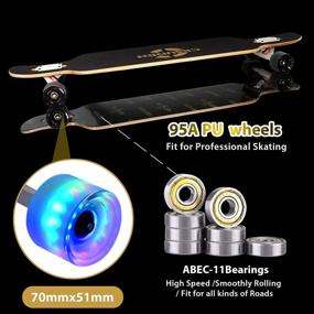 img 1 attached to 🛹 ANDRIMAX 41 Inch Longboard Skateboard: Perfect for Beginners Carving, Free-Style, Downhill