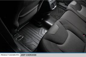 img 1 attached to Premium MAXLINER Floor Mats and Cargo Liner Set in Black for 2014-2021 Jeep Cherokee