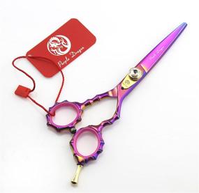 img 3 attached to 🎀 Premium 5.5 inch Japanese 440C Bamboo Handle Barber Scissors – Professional Hair Cutting & Thinning Shears for Salon & Home Use