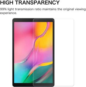 img 2 attached to 📱 Защитное стекло Fintie для Samsung Galaxy Tab A 10.1 2019 - SM-T510 Wi-Fi, SM-T515 LTE, SM-T517 Sprint - Антицарапание, HD Четкость, 9H Твердость