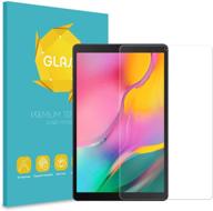 📱 защитное стекло fintie для samsung galaxy tab a 10.1 2019 - sm-t510 wi-fi, sm-t515 lte, sm-t517 sprint - антицарапание, hd четкость, 9h твердость логотип