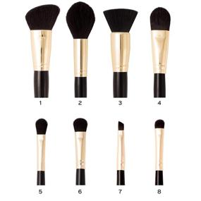 img 1 attached to 💄 Enhanced Coastal Scents Majestic Makeup Brush Set: 8-Piece Collection & Convenient Carrying Case