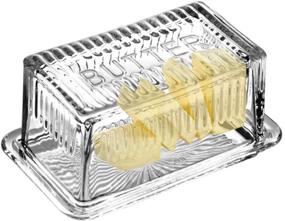 img 4 attached to 🧈 Bezrat Glass Butter Dish Lid- Ideal Food Service Equipment & Supplies