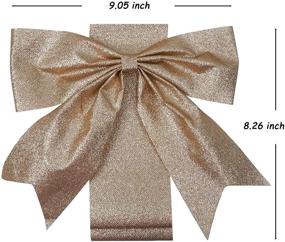 img 2 attached to 🎁 K KIRKWOOD KITCHEN Festive Ribbons and Bows Decoration for Cabinet Doors - Set of 4 - Gold - Perfect for Holiday Season!
