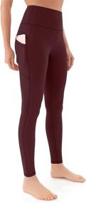 img 4 attached to 🩲 Persit Leggings for Women: High-Waisted Workout Leggings with Tummy Control & Pockets for Yoga