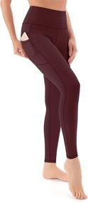 img 2 attached to 🩲 Persit Leggings for Women: High-Waisted Workout Leggings with Tummy Control & Pockets for Yoga