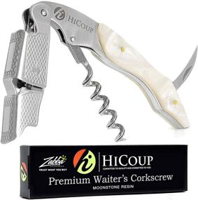 img 4 attached to 🍷 Premium HiCoup Kitchenware Wine Openers - Corkscrew Bottle Openers with Foil Cutter Key for Waiters & Bartenders