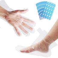 🔥 maximize therapeutic effects with 200 paraffin wax bath liners for hands and feet - plastic mitt bags and sock liners logo