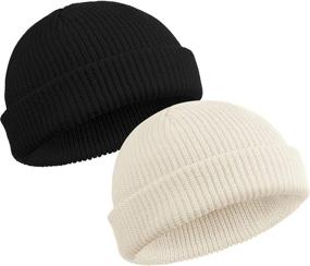 img 4 attached to 🧢 SATINIOR Trawler Beanie: Stylish Roll-Up Edge Skullcap for Fashion-Forward Men and Women