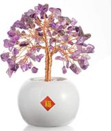 quartz crystal money tree: indoor healing stone meditation crystals for feng shui good luck, office and home decor. mini crystal trees as housewarming and gifts for moms and friends логотип