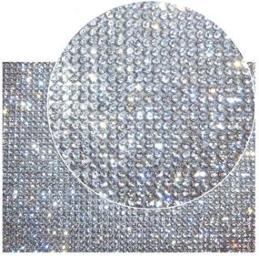 img 4 attached to 🔮 DXDECOR Bling Crystal Rhinestone Sticker: Self-Adhesive Sparkling Sheet for Car, Gift & Phone Decoration (Clear Crystal, 9.4in x 15.7inch)