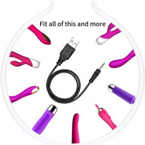img 1 attached to 🔌 Кабель быстрой зарядки с адаптером USB 2,5 мм - идеальный для вибромассажера | Заменяемый кабель для зарядки постоянного тока | 2 штуки