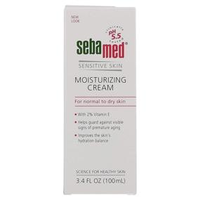 img 2 attached to Sebamed Moisturizing Face Cream with Pump: Vitamin E for Sensitive Skin, Long Lasting Hydration (3.4 fl.oz/100mL) - Dermatologist Recommended