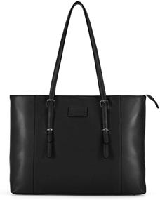 img 4 attached to TENDS 14 15 6 Briefcase Leather Handbag