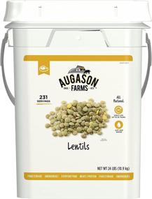 img 4 attached to 🥫 High-Quality Augason Farms Lentil Beans Emergency Food Storage - 4 Gallon Bucket with 231 Servings