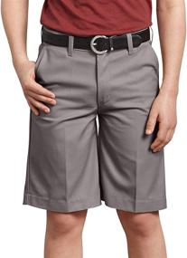 img 3 attached to Dickies Flexwaist Front Short Silver Boys' Clothing